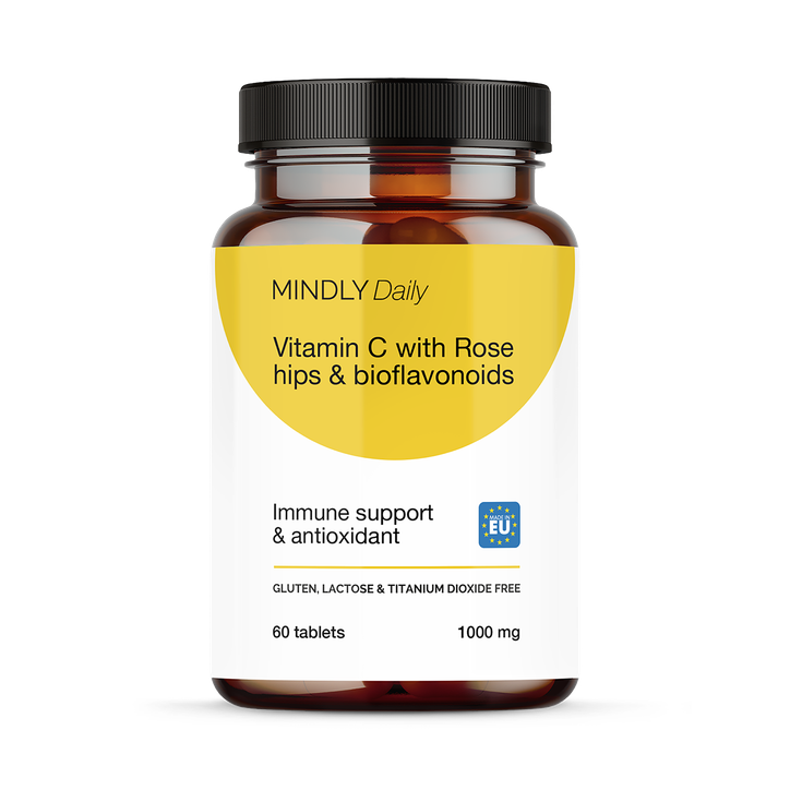 Vitamin C with Rose hips& bioflavonoids 60 tablets