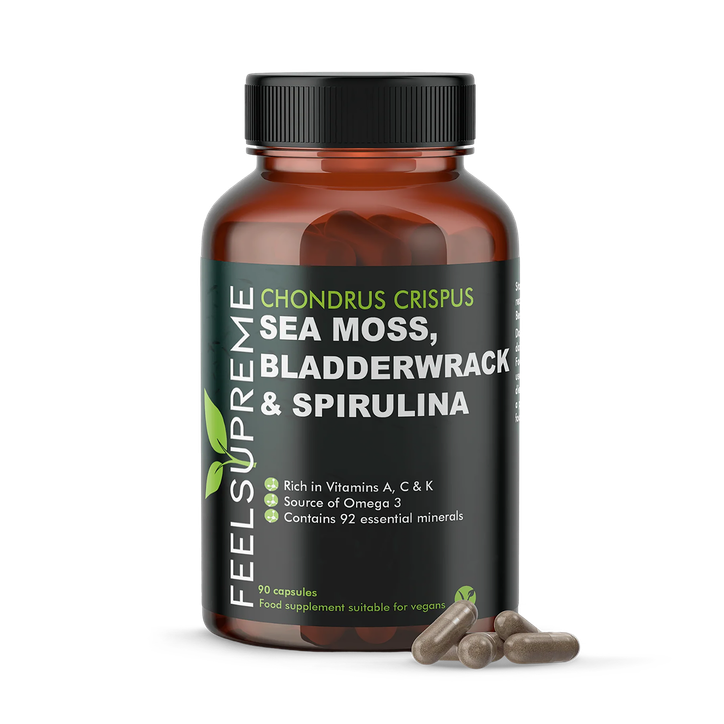 Seamoss with Bladderwrack & Spirulina 90 Caps