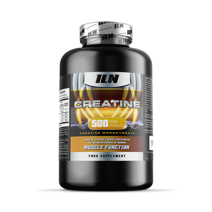 Creatine Capsules - 5,200mg Creatine Monohydrate per Serving Plus ALA - 500 Vegan Capsules