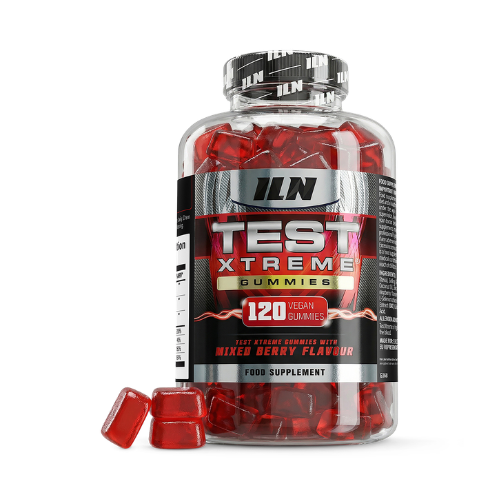 Test Xtreme Gummies - Testosterone Supplements for Men - 120 Vegan Gummies (Berry Flavour) - 120 Gummy