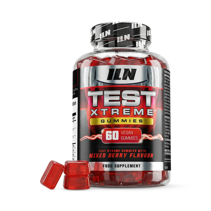 Test Xtreme Gummies - Testosterone Supplements for Men - 60 Vegan Gummies (Berry Flavour) - 60 Gummy