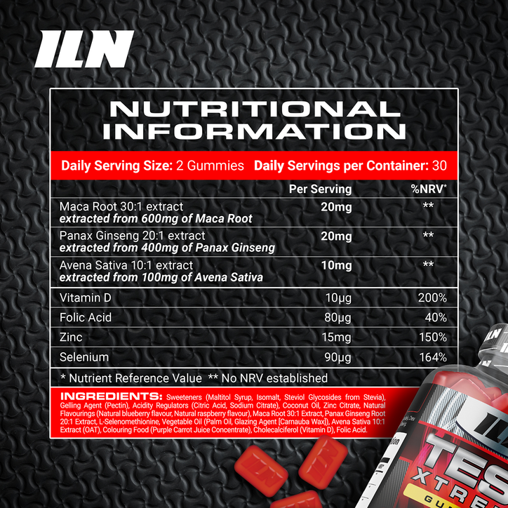 Test Xtreme Gummies - Testosterone Supplements for Men - 60 Vegan Gummies (Berry Flavour) image 8