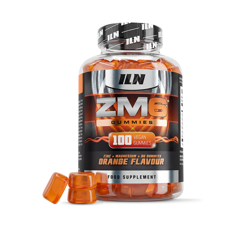 ZM6 Gummies - High Strength Zinc, Magnesium & Vitamin B6 - 100 Vegan Gummies (Orange Flavour)
