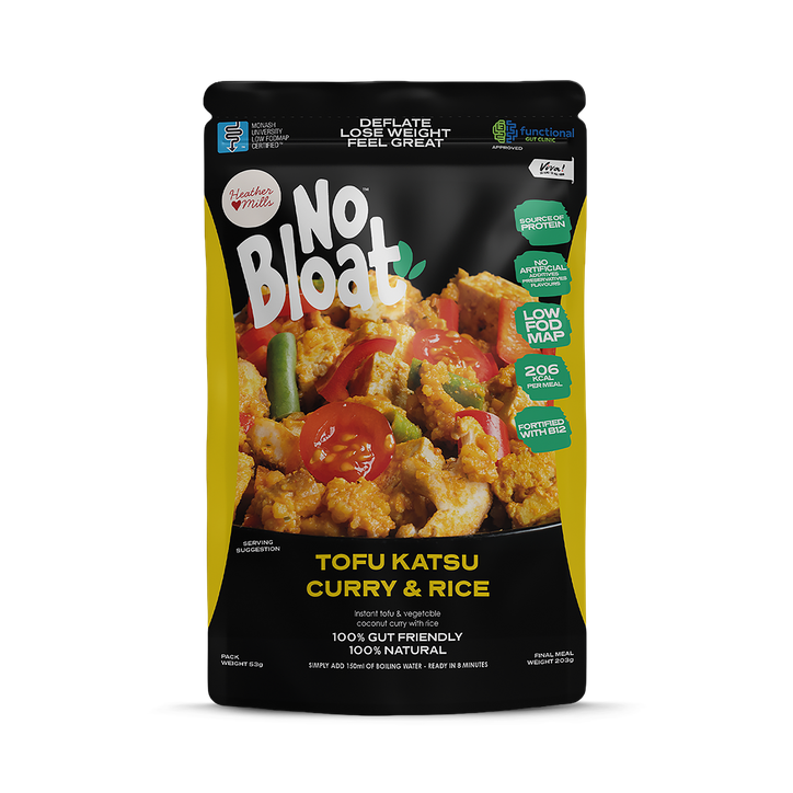 No Bloat Tofu Katsu Curry & Rice 4 x 50g Pouches