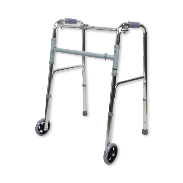 GO04912L - Walker aluminium foldable walker with wheel