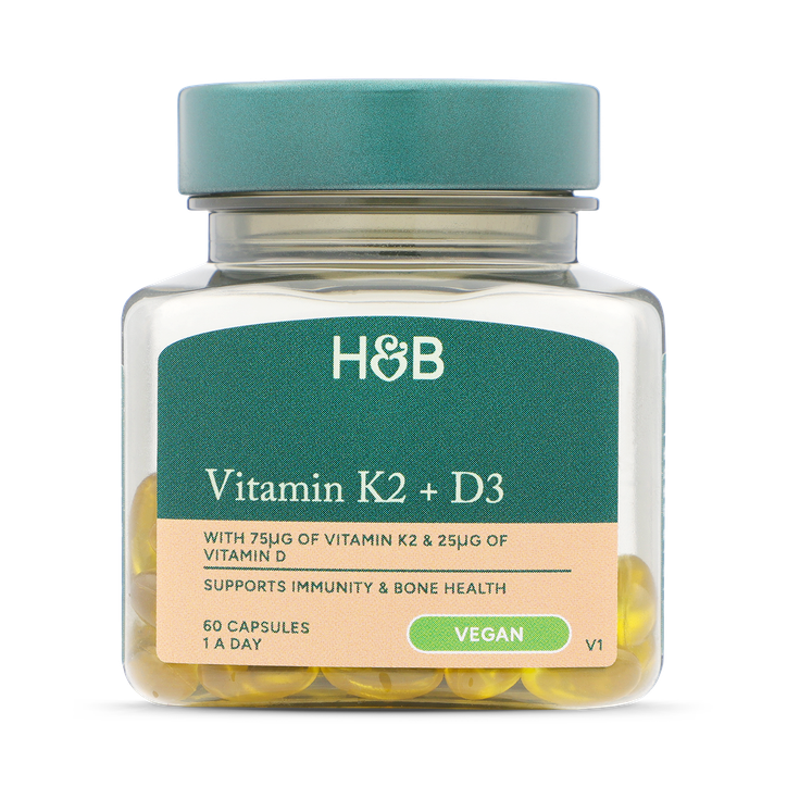Holland & Barrett Vitamin K2 + D3 60 Softgel Capsules