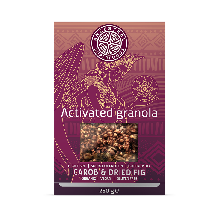 ACTIVATED GRANOLA - CAROB & DRIED FIG