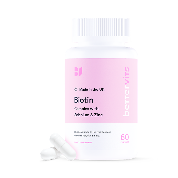Bettervits Biotin Complex Capsules With Selenium And Zinc 60 Capsules