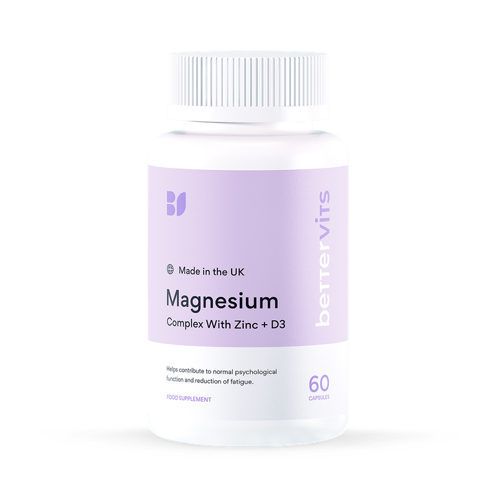 Bettervits Magnesium Complex with Zinc & D3 60 Capsules