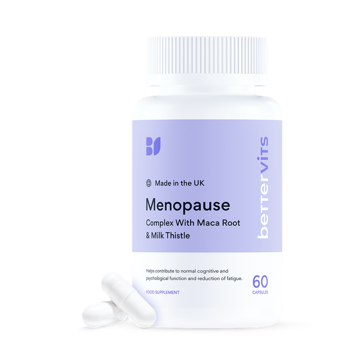 Bettervits Menopause Complex with Maca Root and Milk Thistle 60 Capsules