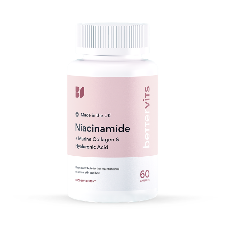 Niacinamide + Marine Collagen + Hyaluronic Acid - 60 Capsules