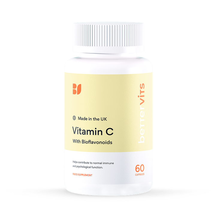 Bettervits Natural Vitamin C With Bioflavonoids 60 Capsules