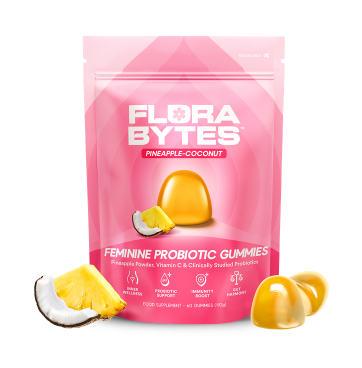 Women's Feminine Probiotic Pineapple Flavour 60 Gummies - Flora Support Probiotic 60 Gummies
