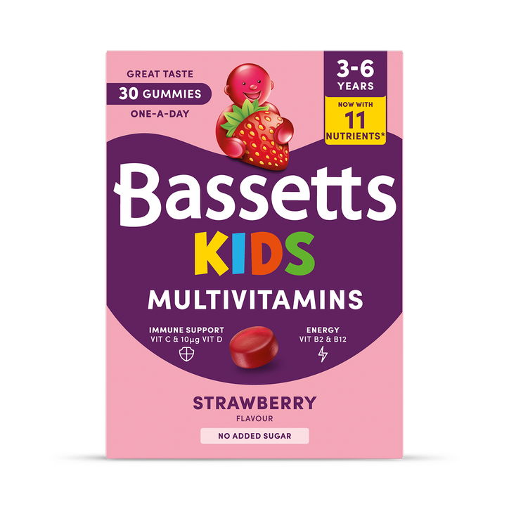 Bassetts Vitamins Bassetts Kids Multivitamins 3-6 Strawberry 30 Gummies