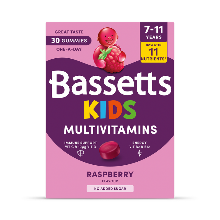 Bassetts Vitamins Bassetts Kids Multivitamins 7-11 Raspberry 30 Gummies