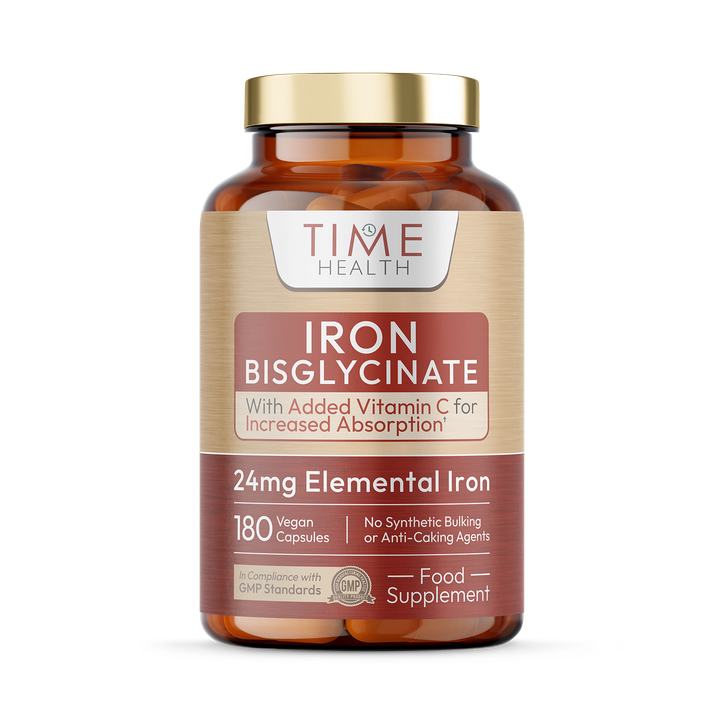 Iron Bisglycinate - 24mg Iron Plus Natural Vitamin C