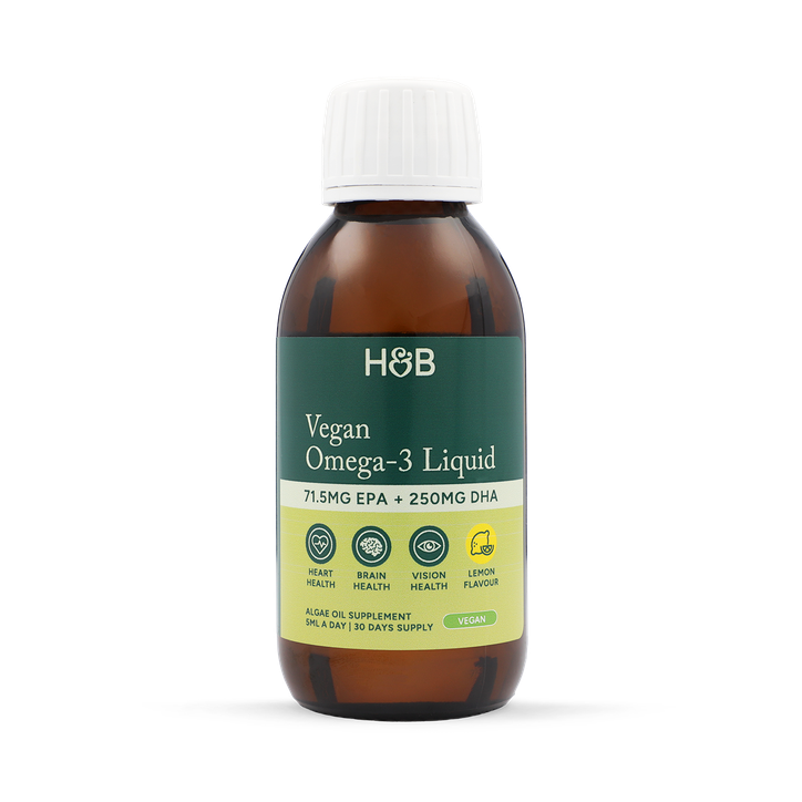 Holland & Barrett Omega 3 Vegan DHA Lemon Flavour Liquid 150ml