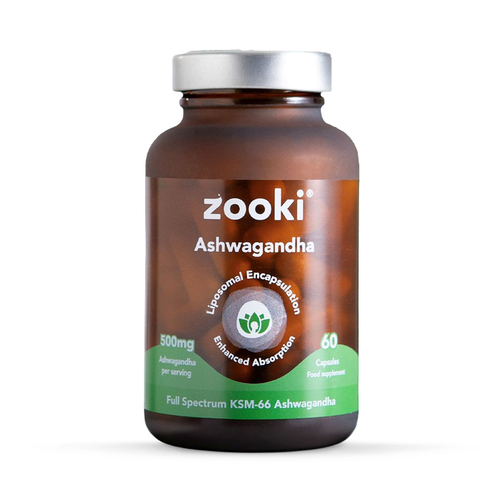 Zooki Liposomal Ashwagandha KSM-66 500mg 60 Capsules