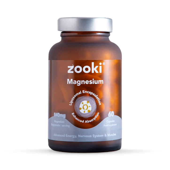 Zooki Liposomal Magnesium Bisglycinate 840Mg 60 Capsules