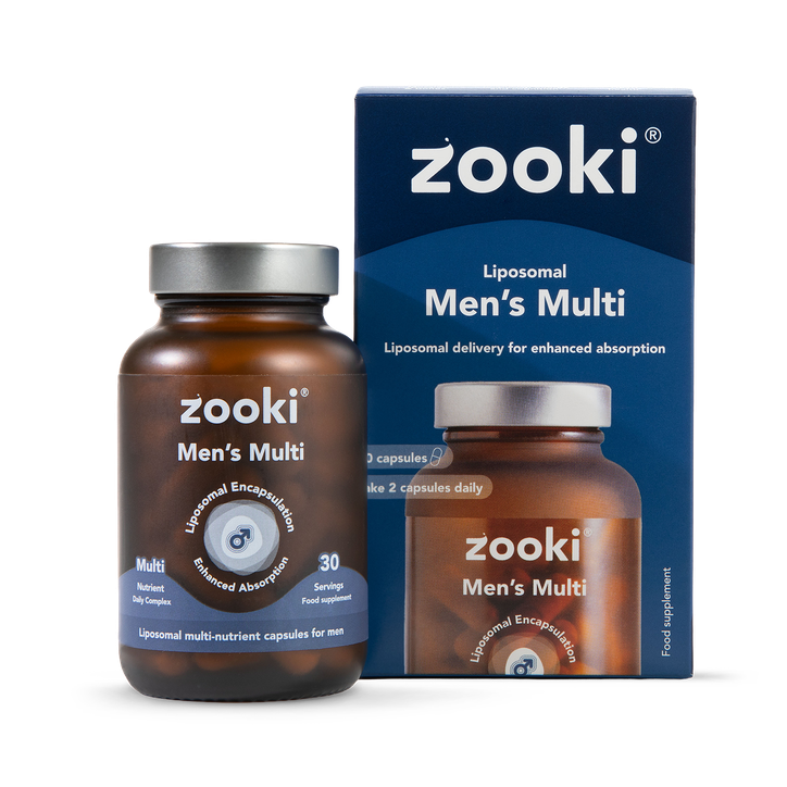 Zooki Liposomal Men’s Multivitamin + Daily Nutrient Complex Capsules - 30 Day Supply 60 Capsules