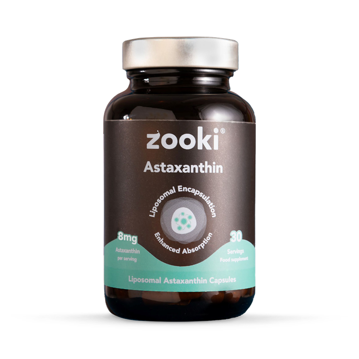 Zooki Liposomal Astaxanthin 8mg Capsules - 30 Day Supply 8 mg Capsules - 30 Capsules
