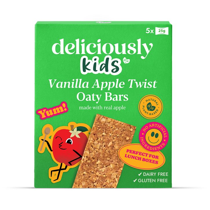 Deliciously Ella Kids Oat Bars Vanilla Apple Twist 5x 25g