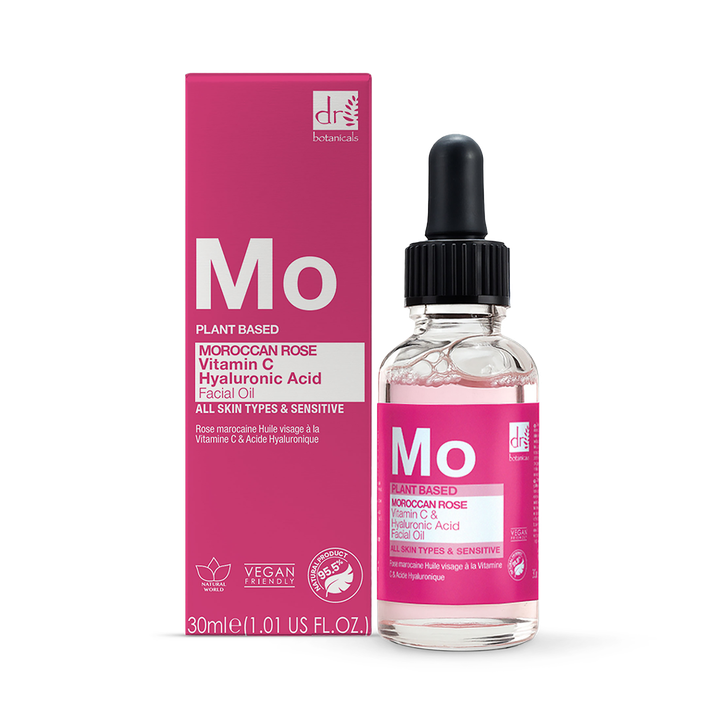 Moroccan Rose Facial Oil with Hyaluronic Acid & Vitamin C 30ml