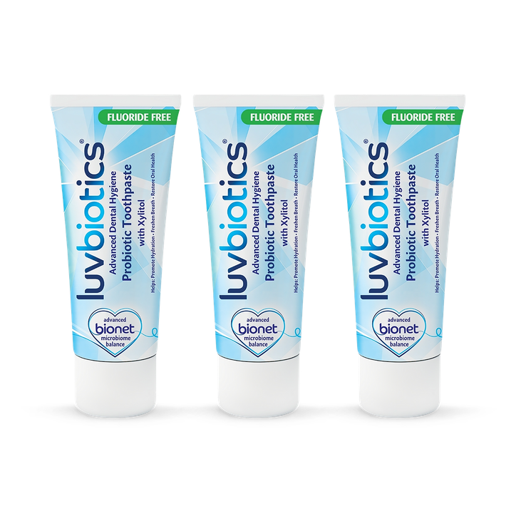 Probiotic Luvbiotics Fluoride Free Toothpaste - 3 pack
