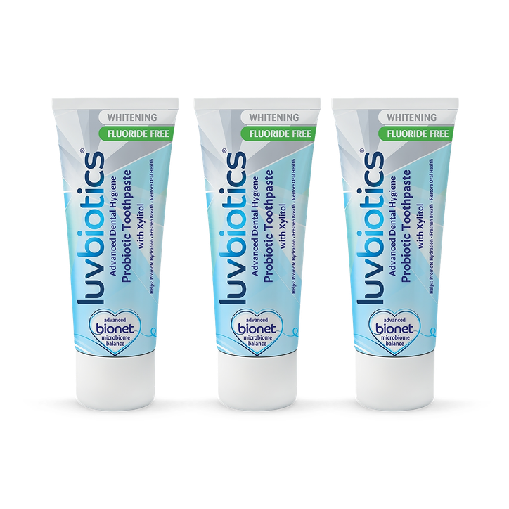 Probiotic Luvbiotics Fluoride Free Whitening Toothpaste - 3 pack