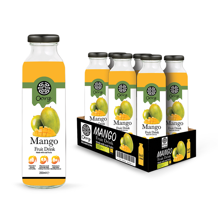 OORG Natural Mango Juice 250ml X 6