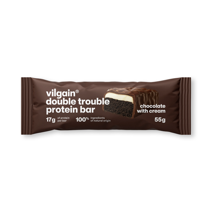 Double Trouble Protein Bar Double chocolate with cream 55 g