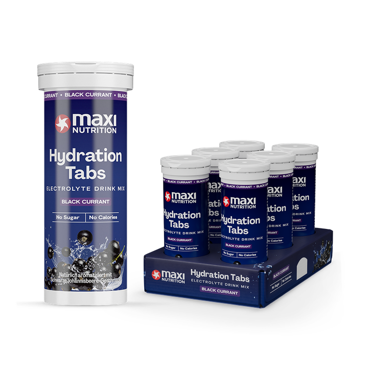 MaxiNutrition Hydration tabs, Black Currant, Zero Sugar 6 x10 Tablets (6 Pack)