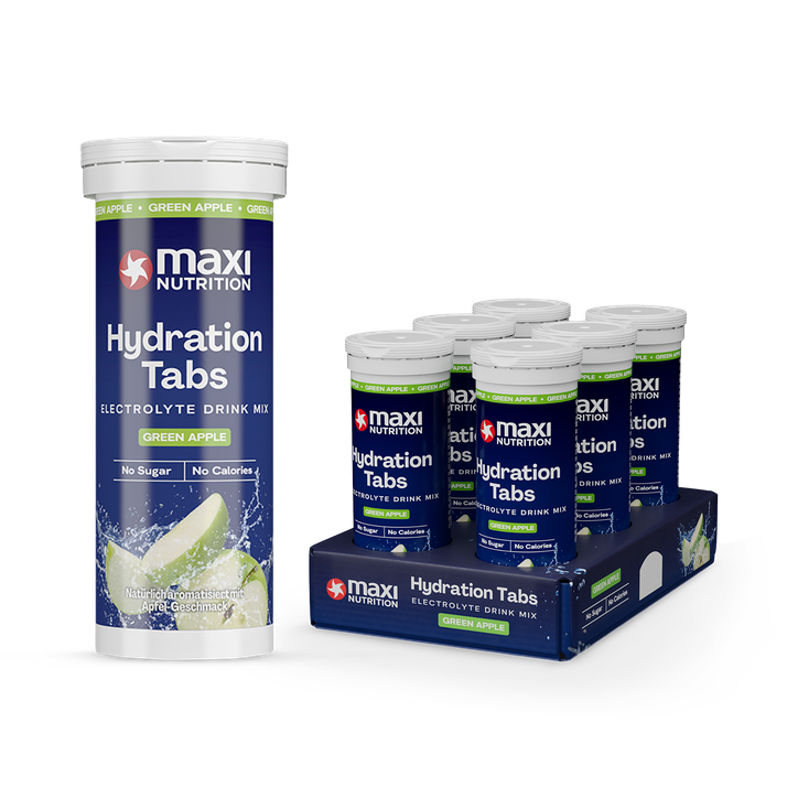 MaxiNutrition Hydration tabs, Green Apple, Zero Sugar 6 x 10 Tablets (6 Pack)