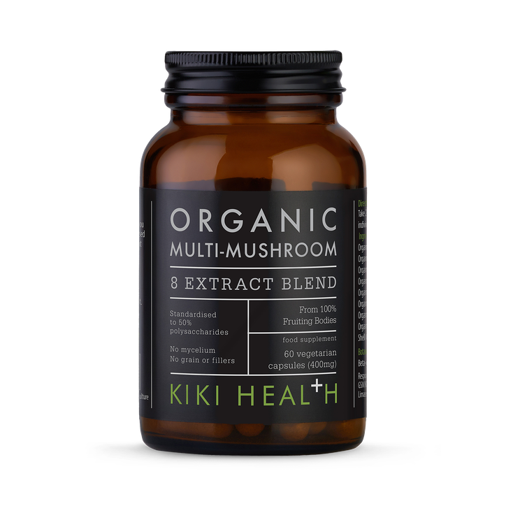 Organic 8 Multi Mushroom Extract Blend - 60 Vegicaps