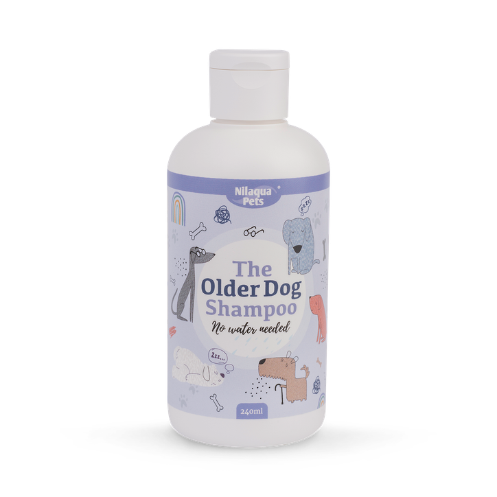 Older Dog, Towel Off Pet Shampoo For Incontinence and Smells 240ml