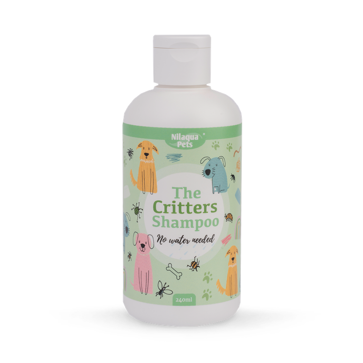 The Critters, Naturally Repelling Towel Off Pet Shampoo 240ml