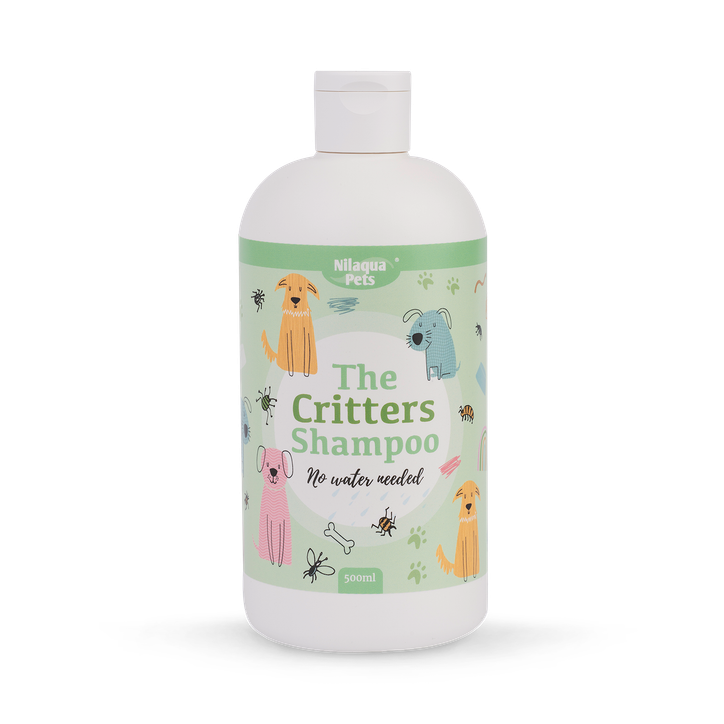 The Critters, Naturally Repelling Towel Off Pet Shampoo 500ml