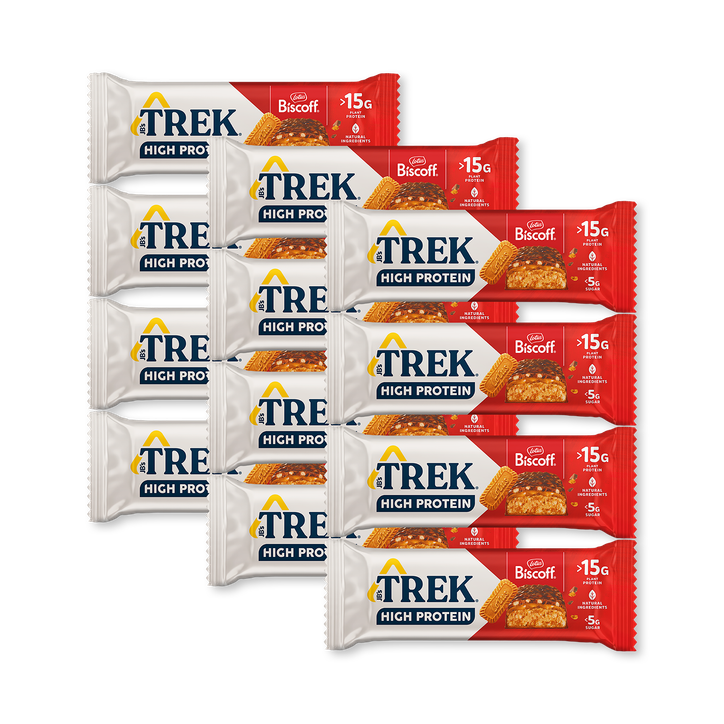 TREK High Protein Biscoff Protein Bar 12x 55g - 55 Bars