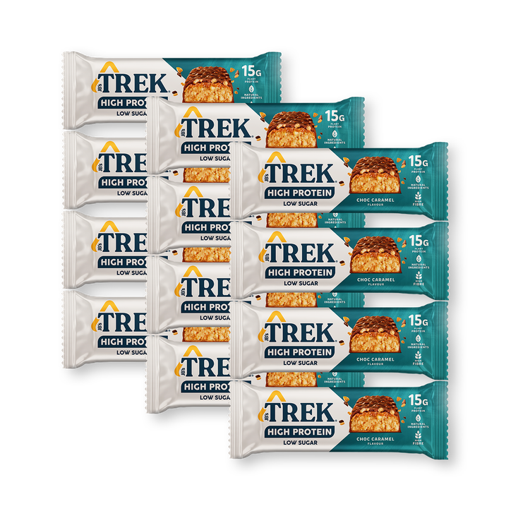 Trek High Protein Choc Caramel Protein Bar 12 x 55g