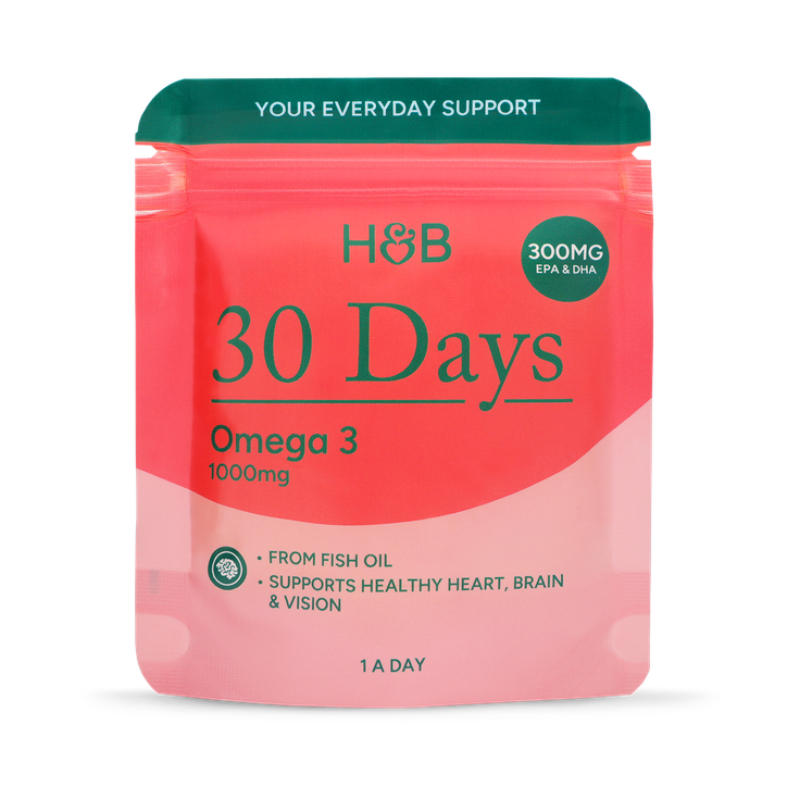 Holland & Barrett Omega Fish Oil 1000mg 30 Day Capsules Pack
