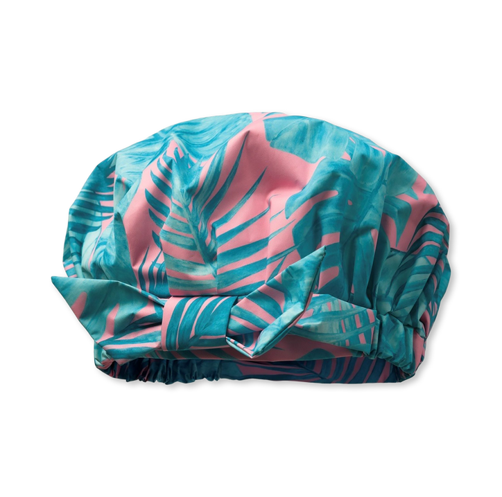 Luxury Palm Blush Shower Cap