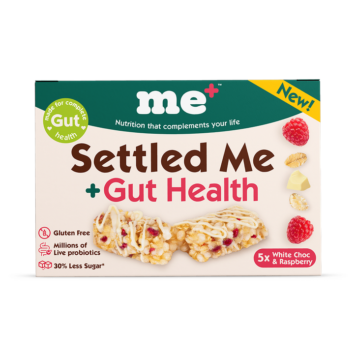 Settled Me + Gut Health White Choc and Raspberry 5 x 19g