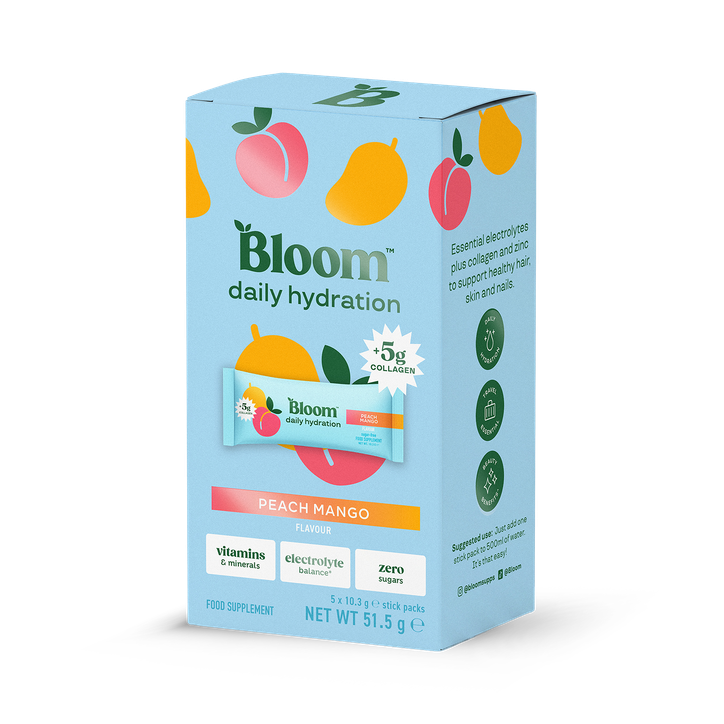 Bloom Hydration Sachets Peach Mango 5 Sachets