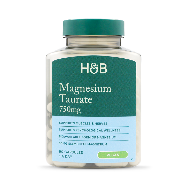 Magnesium Taurate 750mg 90 Capsules