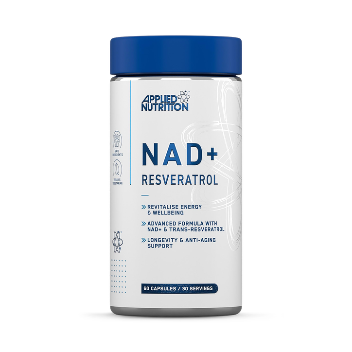 Applied Nutrition NAD+ Trans Resveratrol 60 Capsules