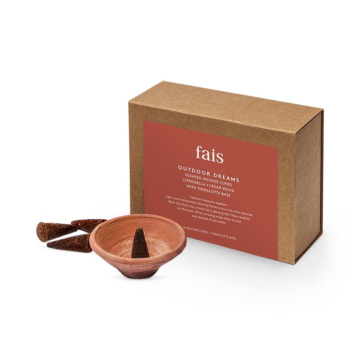 Outdoor Dreams Incense Cones Set with Terracotta Base