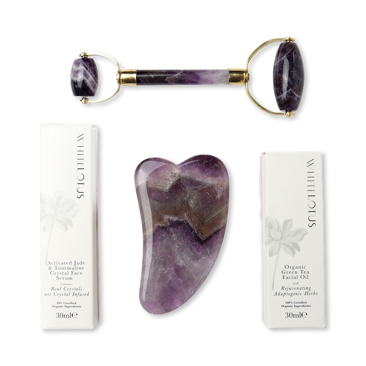 Genuine Amethyst Crystal Facial Set