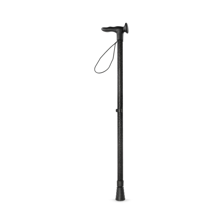 Black Glitter Walking Stick Right Hand