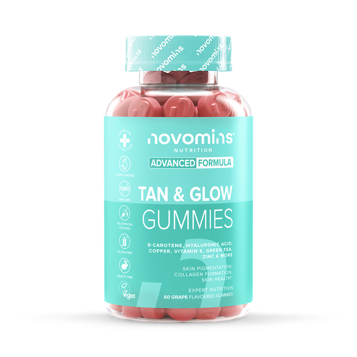 Novomins Tan & Glow Gummies Berry 60 Gummies