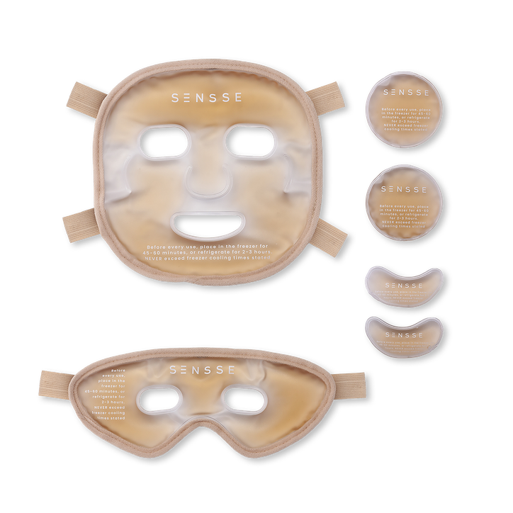 Sensse Glacial Glow Face and Eye Cooling Masks